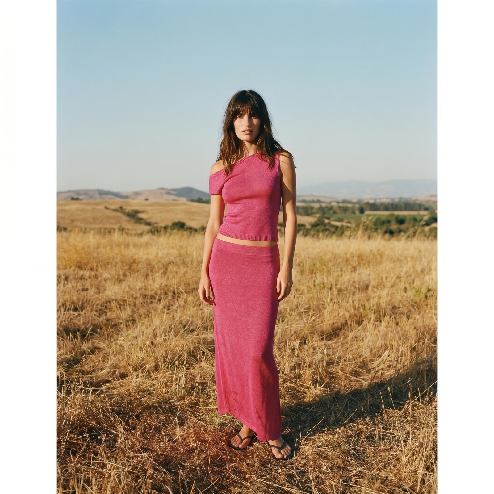 Nicole Raspberry Skirt