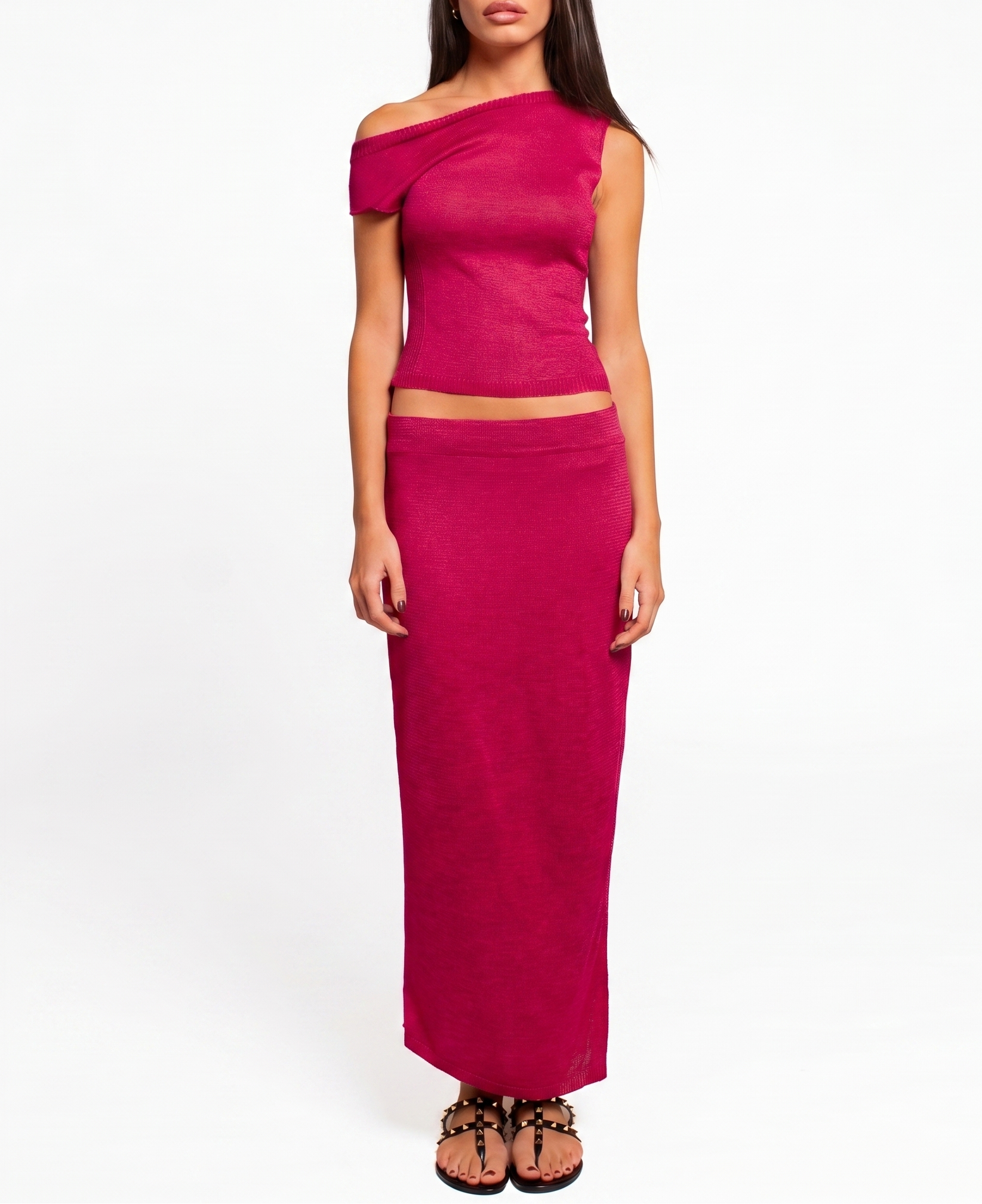 Nicole Raspberry Skirt
