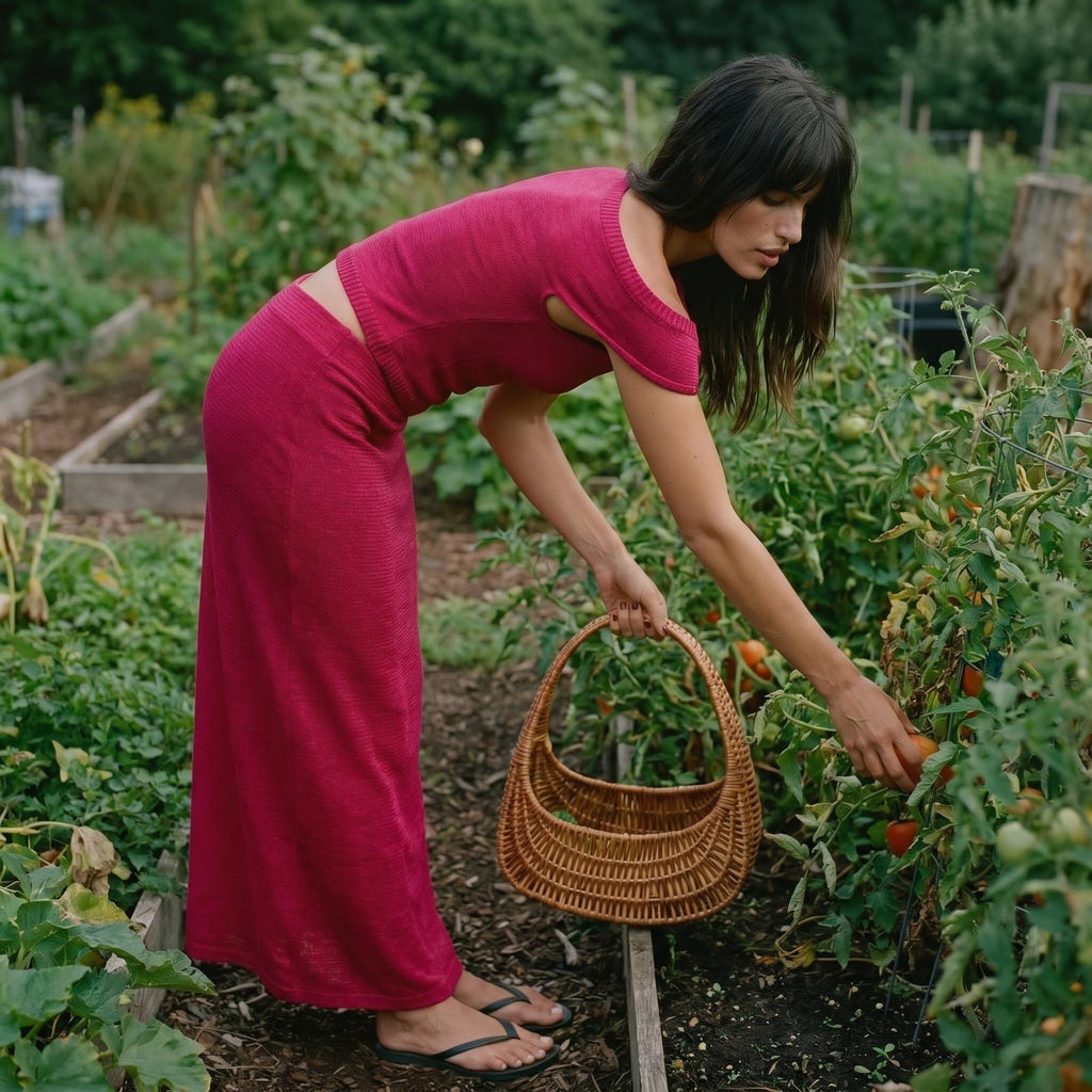 Nicole Raspberry Skirt